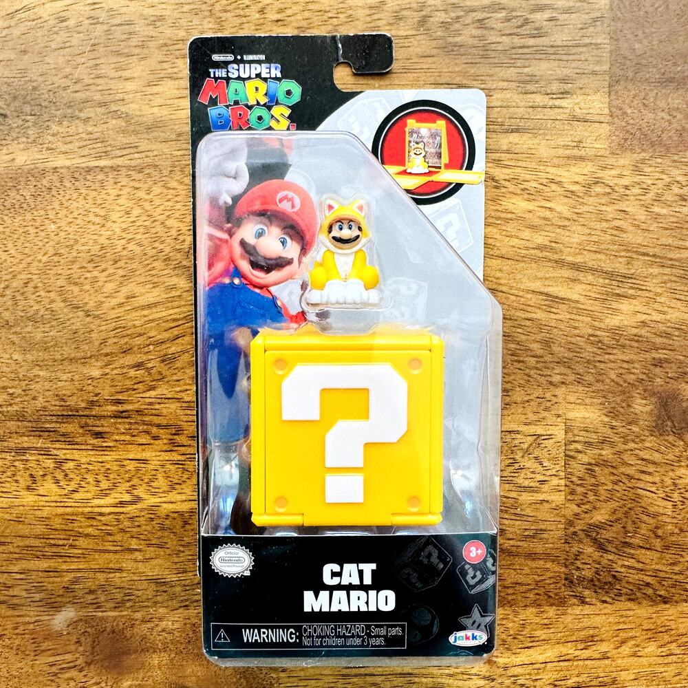Super Mario Bros Movie 3PK Mini Figures Toys General Koopa Cat Mario Tanooki - Picture 5 of 13